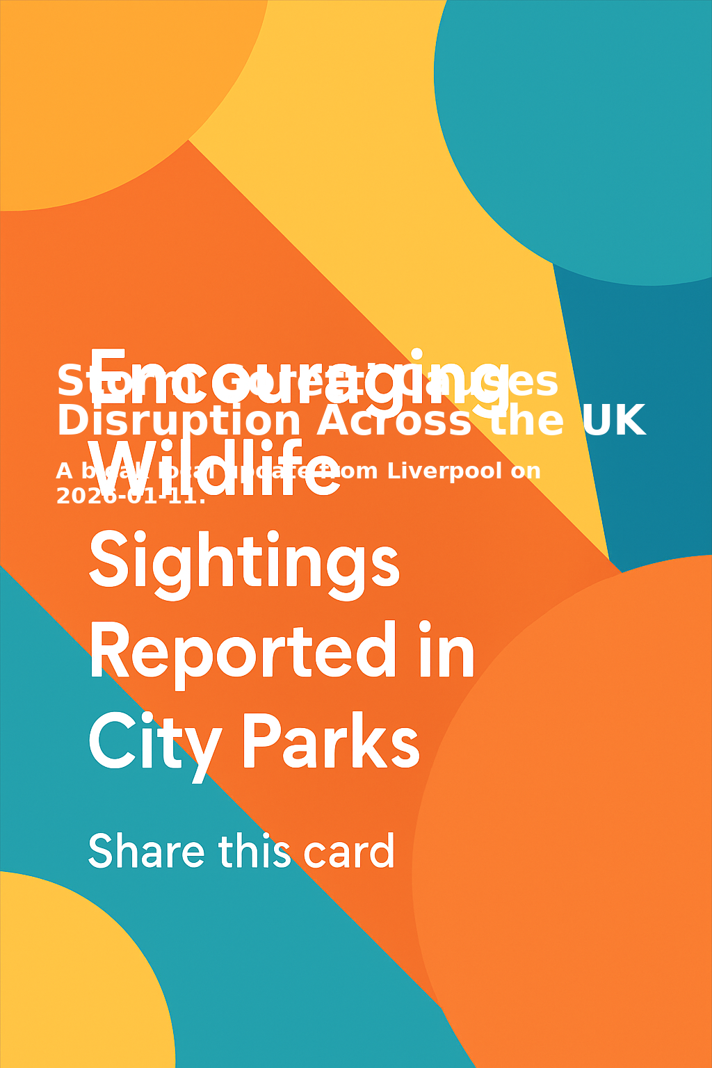 Share card for Storm Goretti Causes Disruption Across the UK